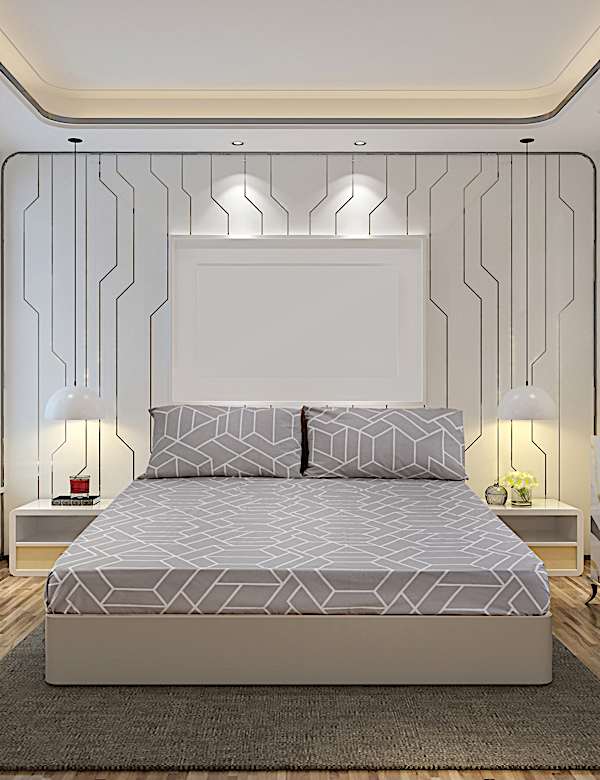 Cotton Mix King Bedsheet Set