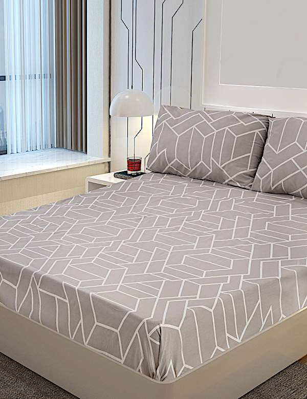 Cotton Mix King Bedsheet Set