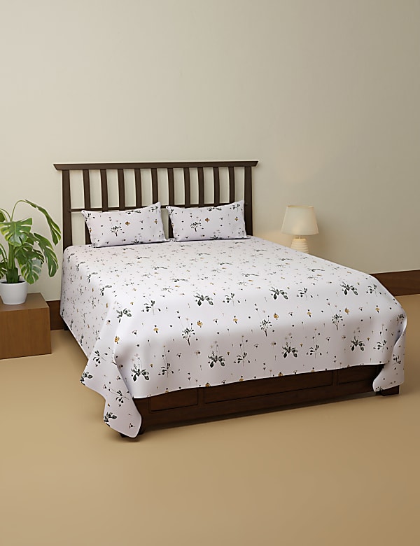 Pure Cotton Super King Bedsheet Set