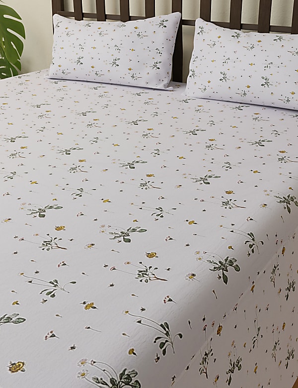 Pure Cotton Super King Bedsheet Set