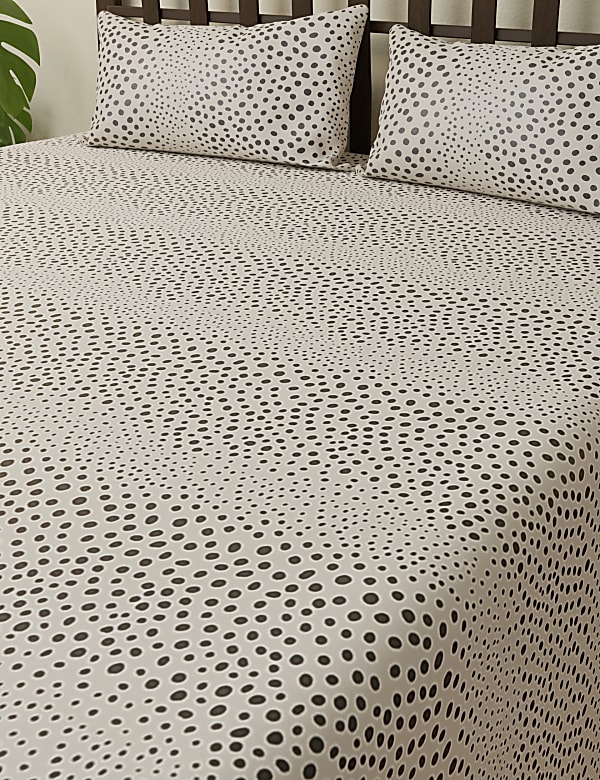 Cotton Mix Printed Double Bedsheet Set