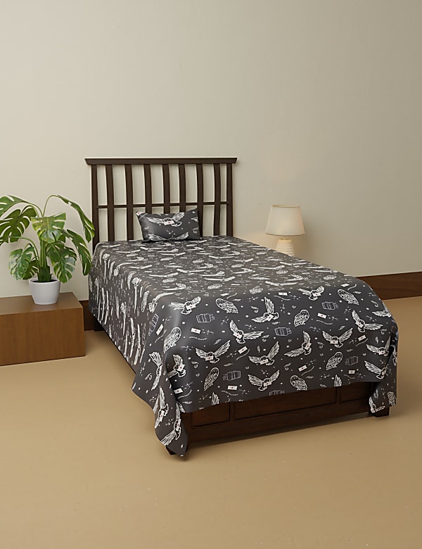 Cotton Mix Printed Single Bedsheet Set