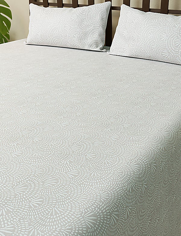 Cotton Mix Printed Super King Bedsheet Set