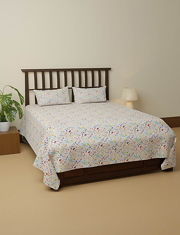 Pure Cotton King Size Bedsheet Set