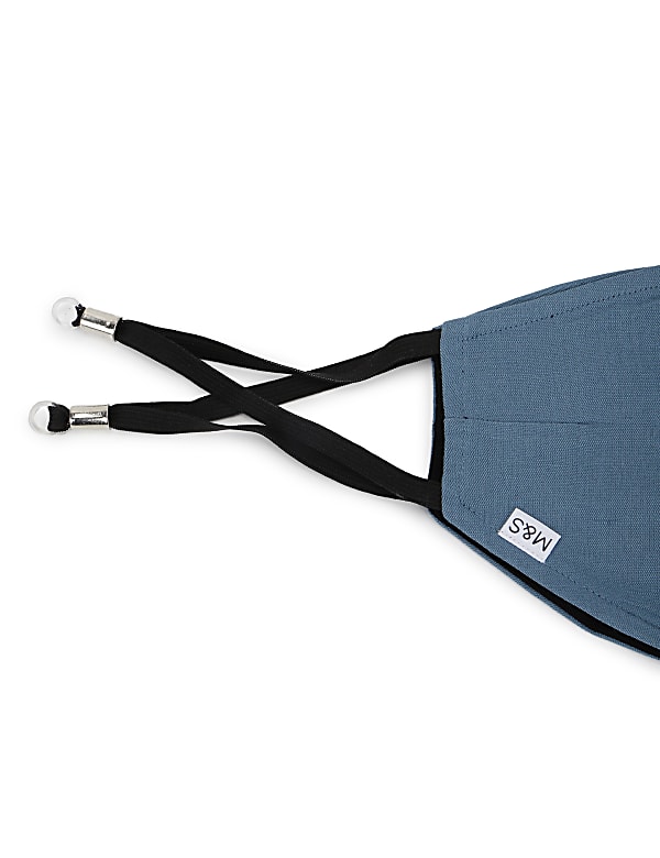 Linen Mix Plain Mask