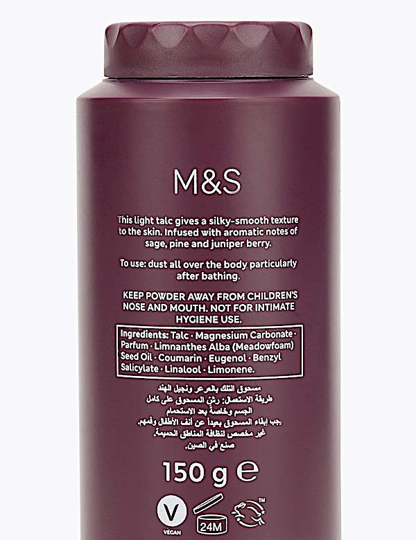 Juniper & Vetiver Talcum Powder 150g