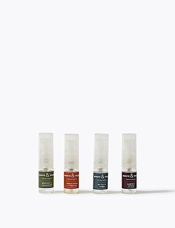 Bergamot & Cedarwood Eau De Toilette Set 4 x 2ml