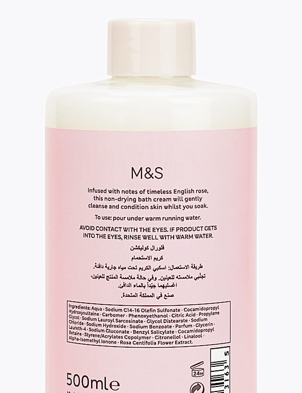 Rose Soothing Bath Cream 500ml