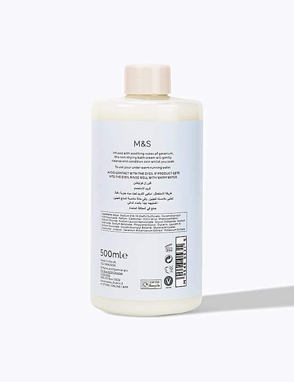 Geranium Soothing Bath Cream 500ml