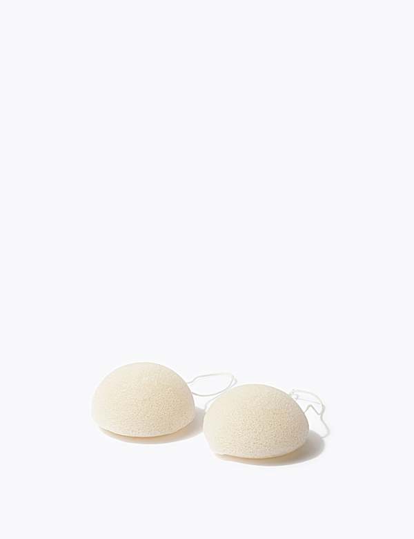 Pack of 2 Natural Konjac Sponges
