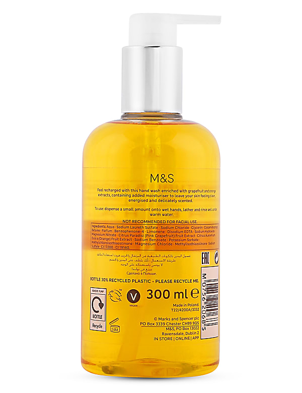Recharge Grapefruit &Orange Hand Wash 300ml