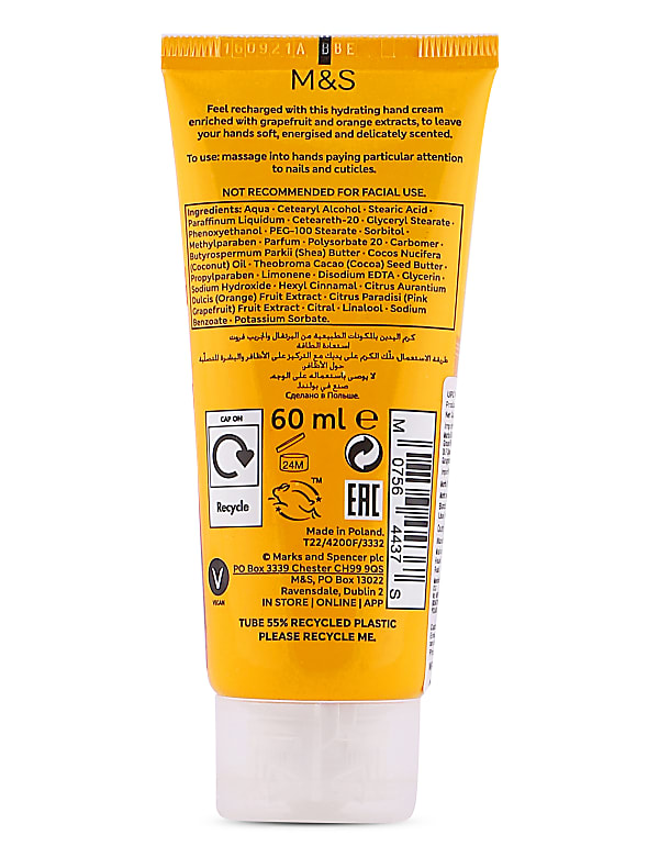 Recharge Pink Grapefruit &Orange Hand Cream