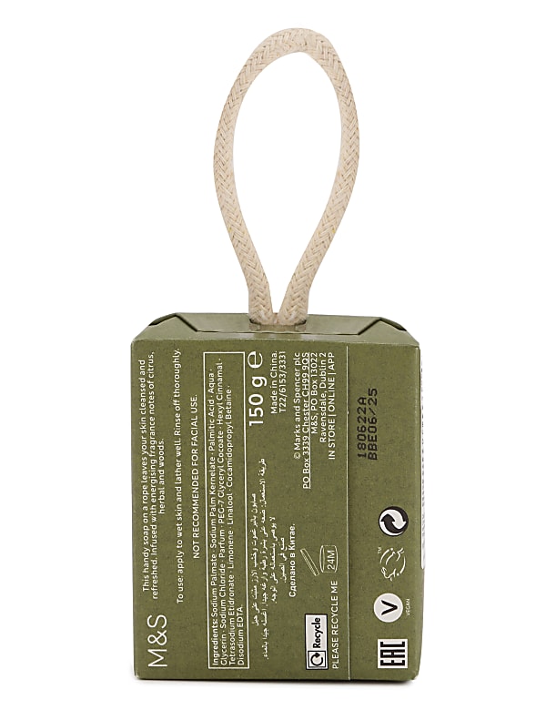 Bergamot and Cedarwood Soap on Rope