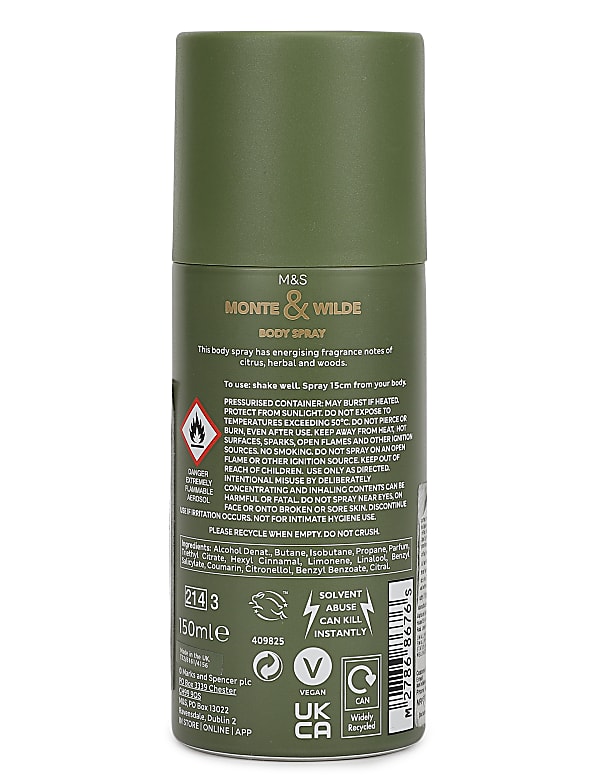 Bergamot & Cedarwood Body Spray 150ml