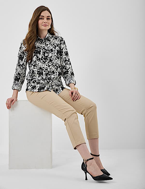 Pure Linen Printed Regular Fit Shirt