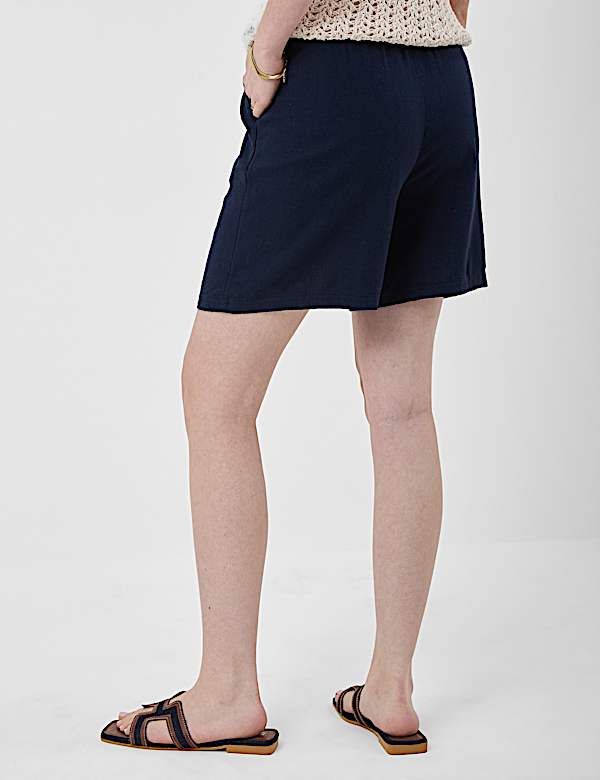 Linen Rich Drawstring Shorts