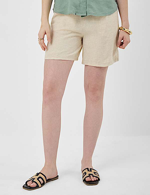 Linen Rich Drawstring Shorts