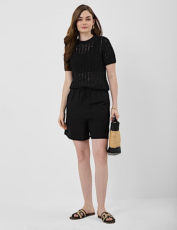 Linen Rich Drawstring Shorts