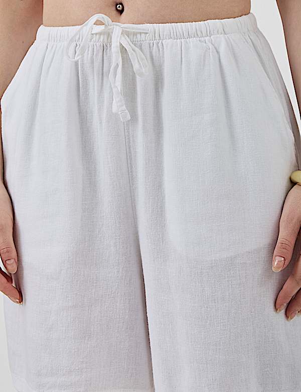 Linen Rich Drawstring Shorts