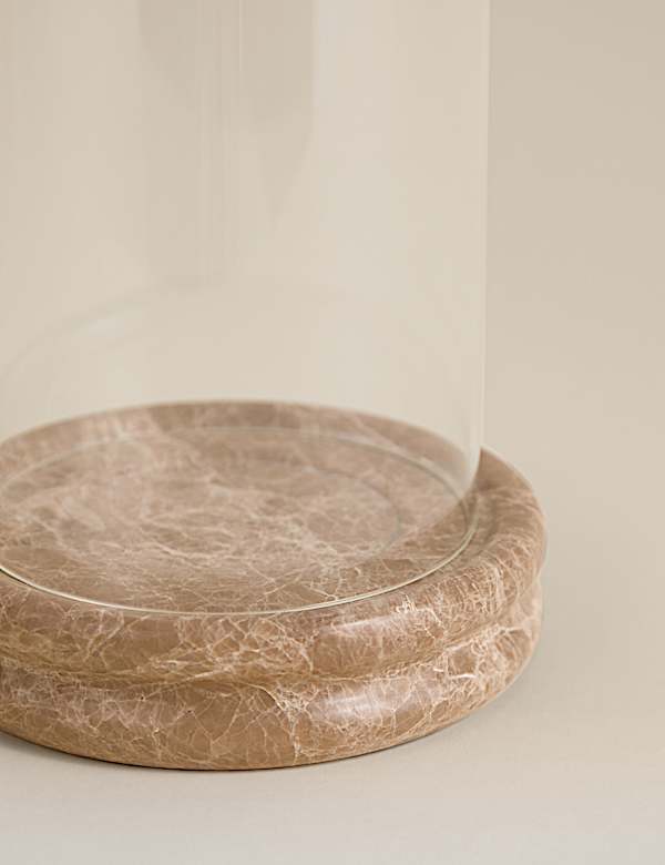 Marble Hurricane Candle Holder - SK