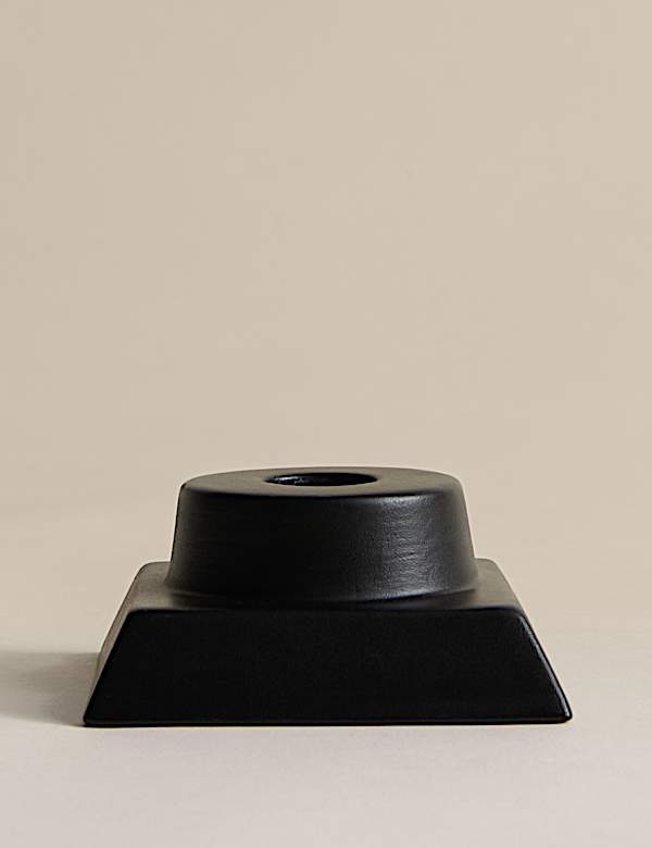 Block Ceramic Dinner Candle Holder - AL