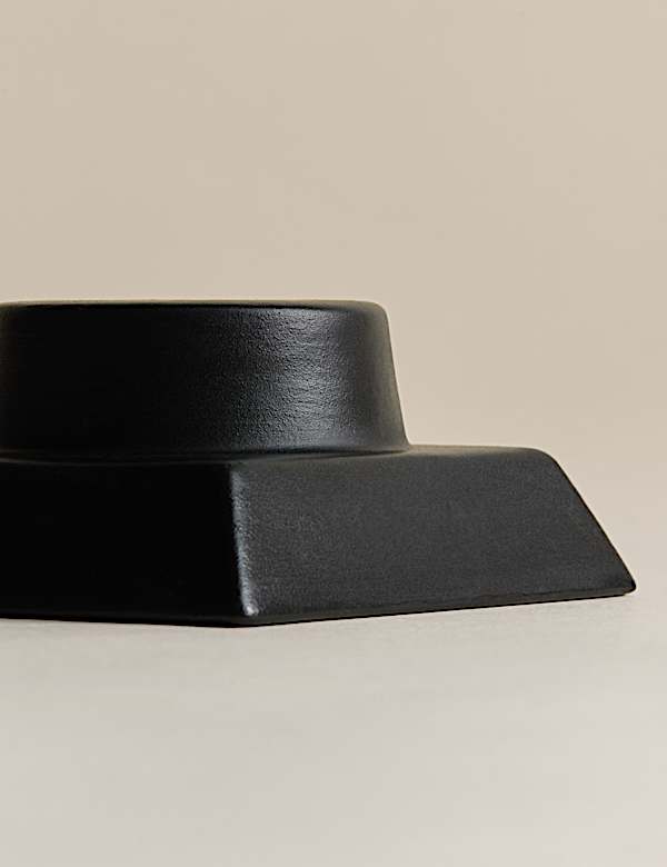 Block Ceramic Dinner Candle Holder - AL