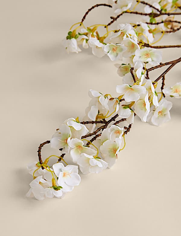 Set of 2 Artificial Cherry Blossom Single Stems - TW