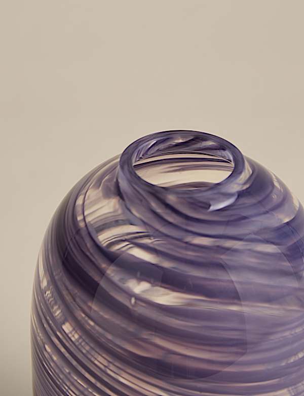 Medium Swirl Glass Vase - CA