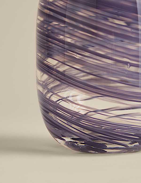 Medium Swirl Glass Vase - CA