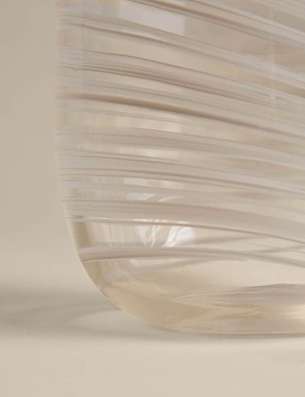 Medium Swirl Glass Vase - BG