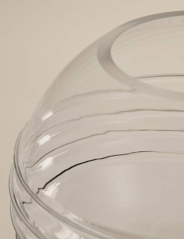 Textured Globe Glass Vase - PL
