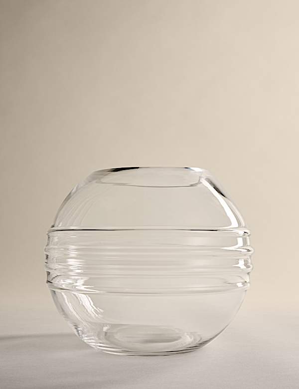 אגרטל זכוכית גלובוס בטקסטורה - IL