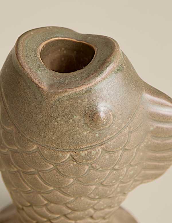 Fish Ceramic Dinner Candle Holder - IL