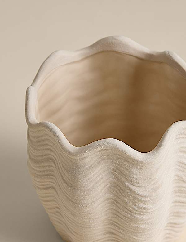 Coastal Textured Ceramic Planter - RO