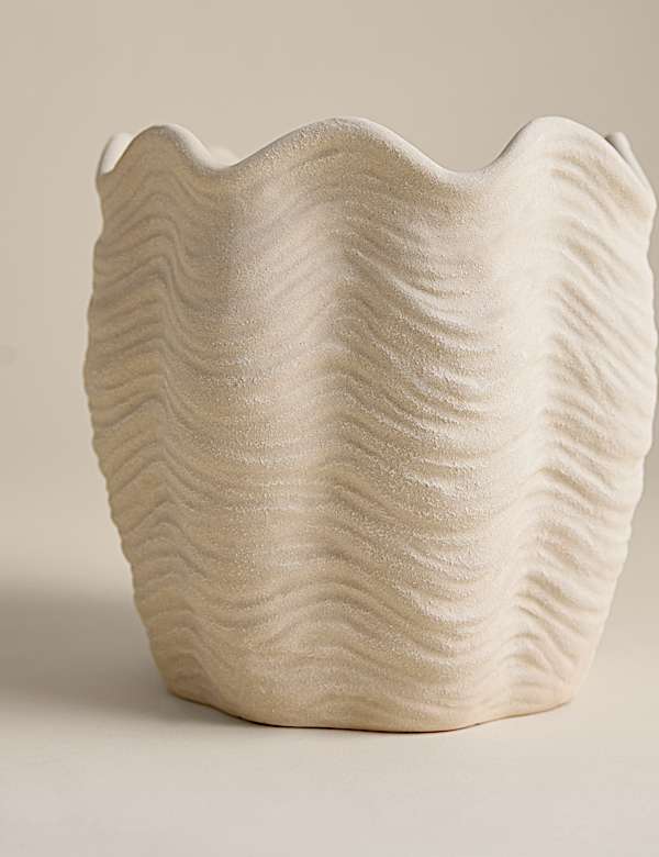 Coastal Textured Ceramic Planter - RO