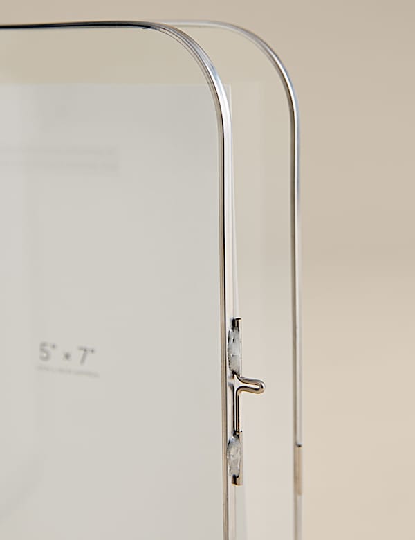 Metal Rounded Double Photo Frame 5x7 inch - CH