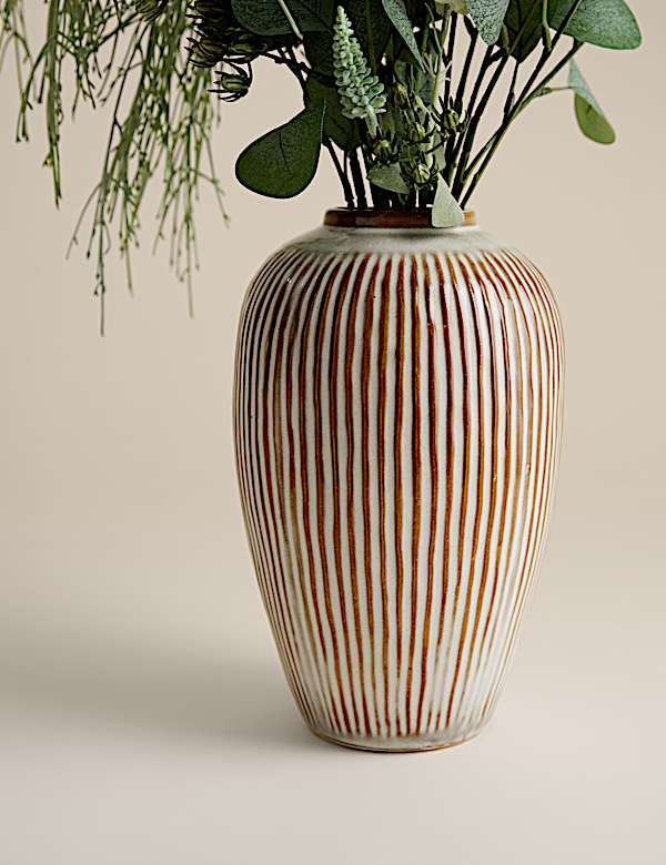 Composition florale artificielle avec vase - CH