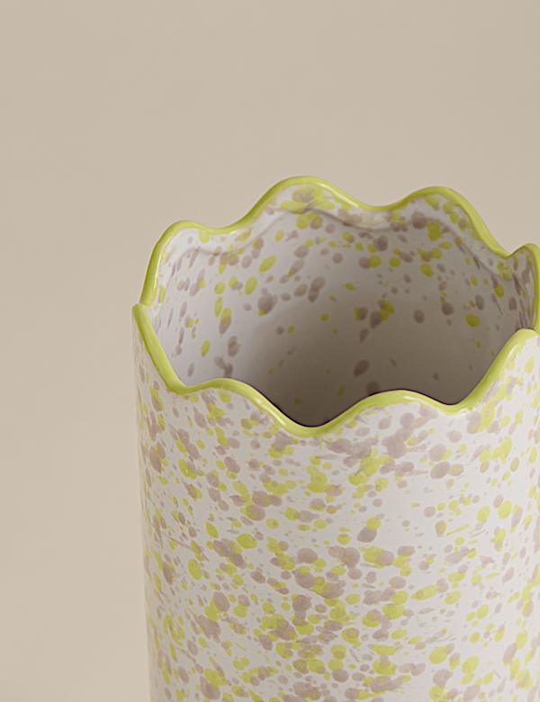 Medium Splatter Ceramic Vase - SE