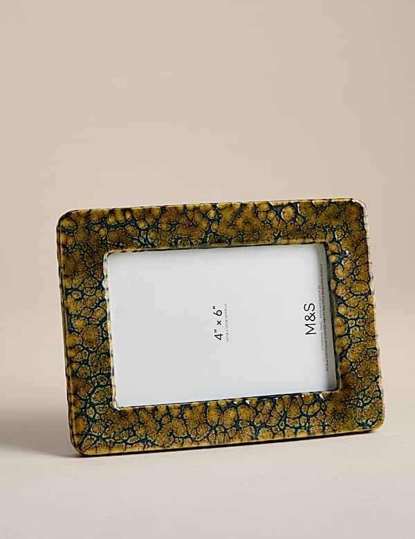 Reactive Glaze Ceramic Photo Frame 4x6 inch - SE