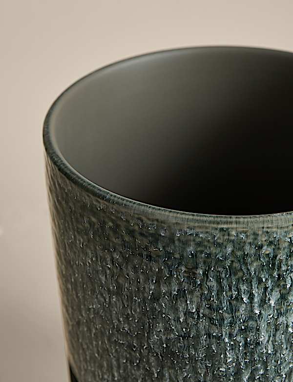 Large Reactive Glaze Ceramic Planter - BN
