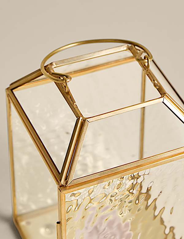 Small Mottled Glass Lantern - HU