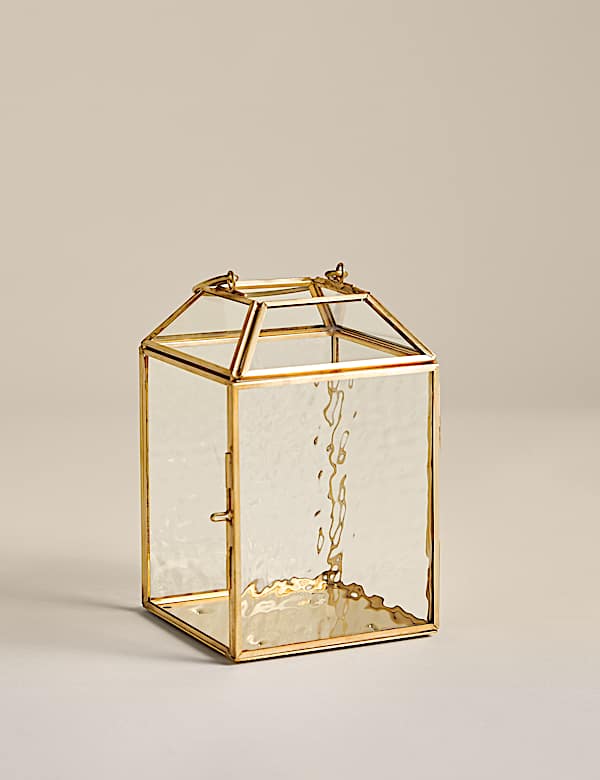 Small Mottled Glass Lantern - HU
