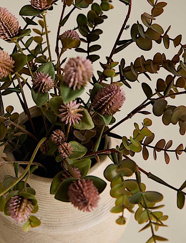 Artificial Medium Dried Thistle Arrangement - CH