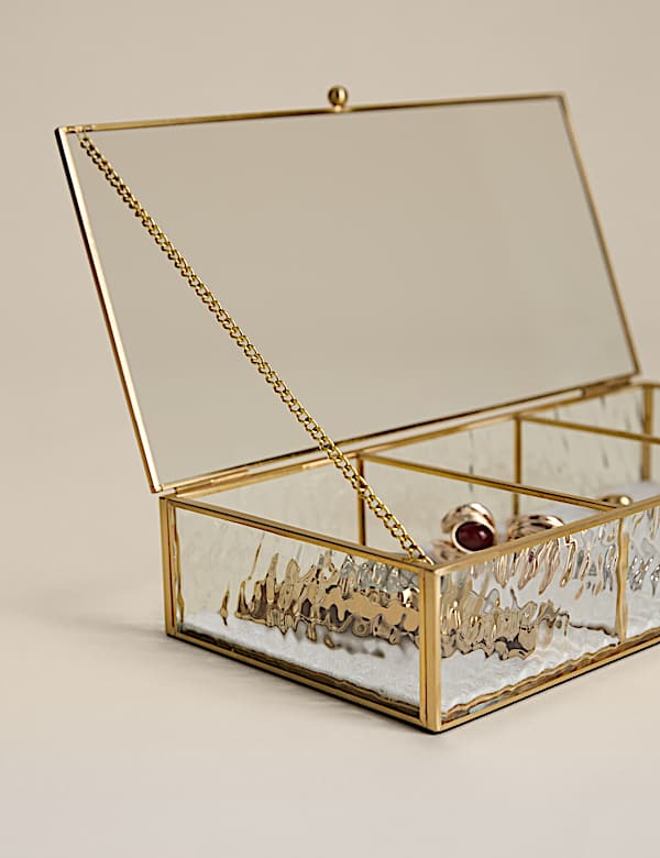 Mottled Glass Trinket Box - LV