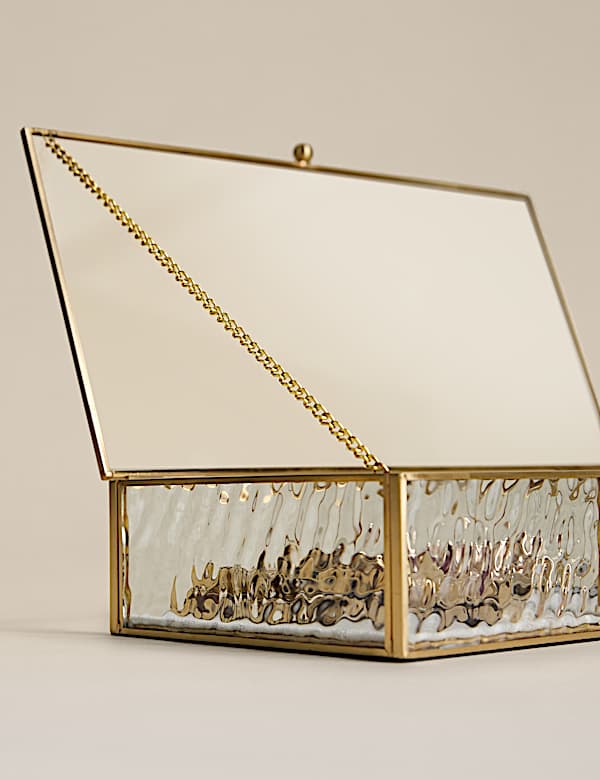 Mottled Glass Trinket Box - LV