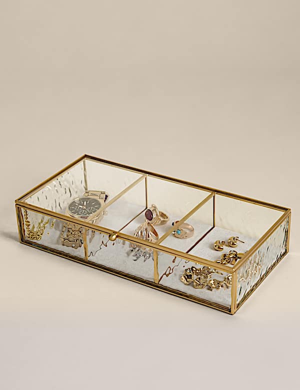 Mottled Glass Trinket Box - LV