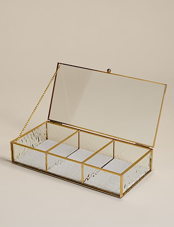 Mottled Glass Trinket Box - LV