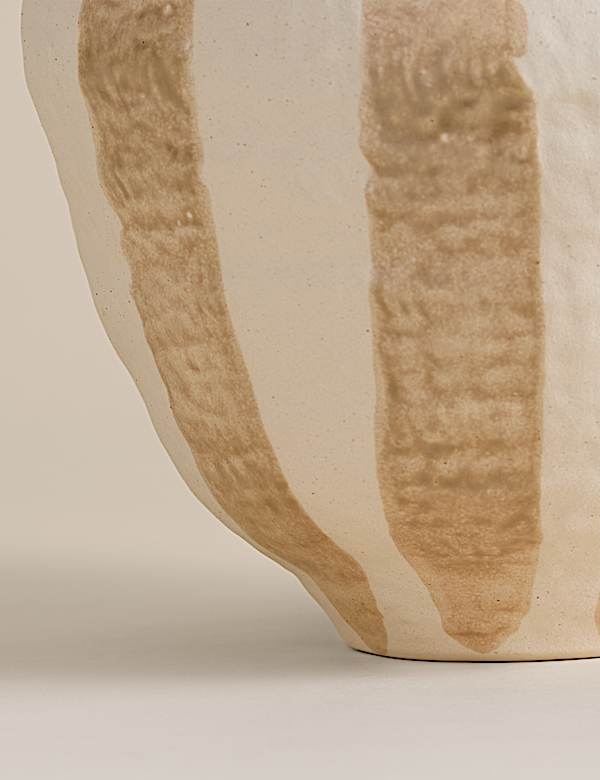 Striped Ceramic Vase - RO
