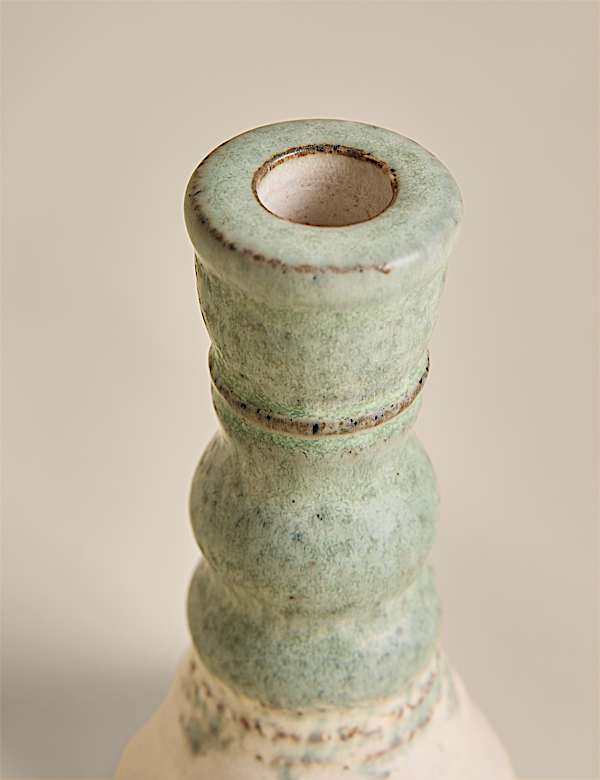 Rounded Dinner Candle Holder - BN