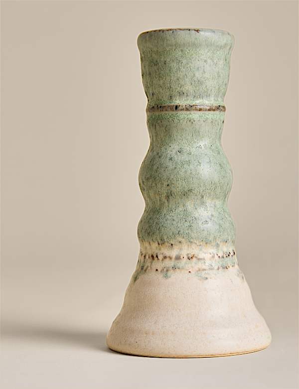Rounded Dinner Candle Holder - BN